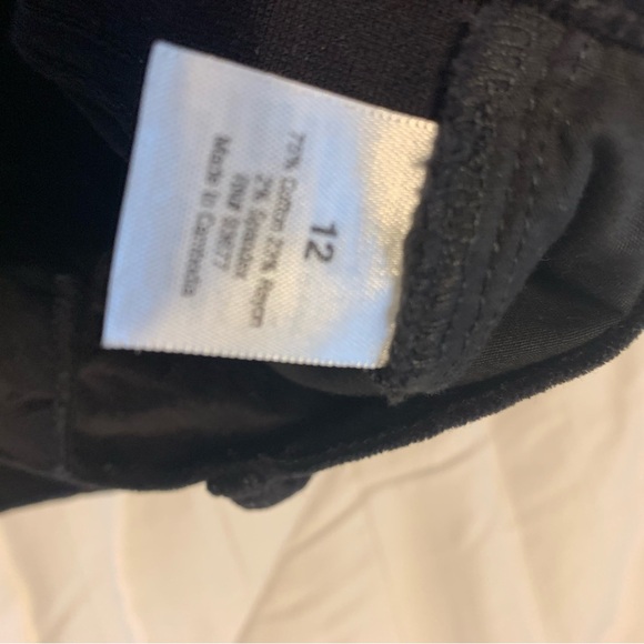 A.N.A Pants Women's 12 Black High-Rise Skinny Stretch Velvet Faux Slim Fit - Picture 5 of 7